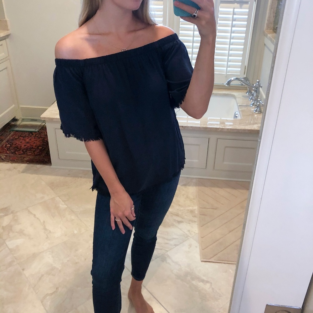 Glam Size Small, Navy Blue Top